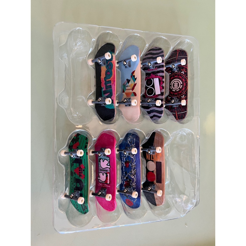 Tech Deck Fingerboard 8 Pack Lot Element Almost Flip Enjoi Skateboard Miniatures